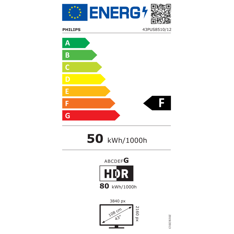 Teler Philips 43PUS8510/12 , 43'', 4K UHD, QLED, must