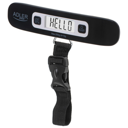 Reisipagasikaal Adler | Travel Luggage Scale | AD 8190 | Maximum weight (capacity) 50 kg | Accuracy 10 g | Black
