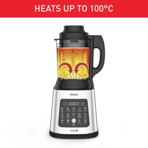 Kuumutusfunktsiooniga blender Tefal Perfectmix Cook, 1400 W, hõbedane