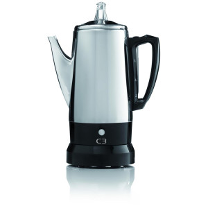 Mulksukann C3, 6 tassi, must/hõbedane - 30-33656ECO