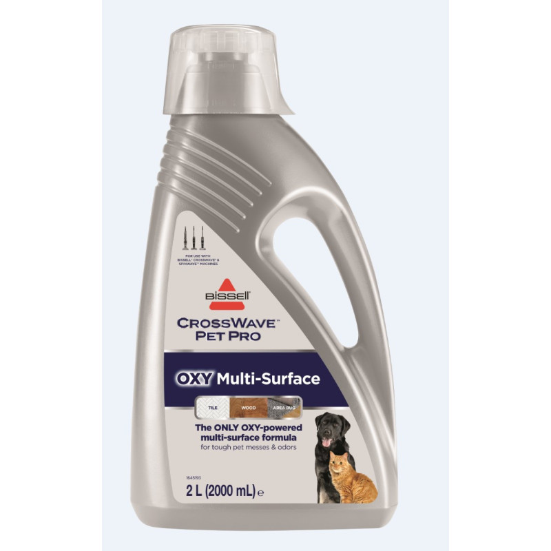 Bissell | CrossWave Pet Pro Oxy Multi-surface formula Cleaning Solution, 2 L