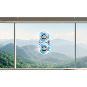 Juhtmega aknapesurobot HUTT  DDC56  3000 Pa, valge