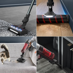 Varstolmuimeja Tefal X-Force Flex 9.60 Complete, punane/hall TY2098WO