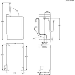 Pesumasin Electrolux, pealtlaetav, 6 kg, 1200 p/min, valge, EW6TN3262 913148325
