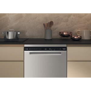 Whirlpool W7FHS51X invertermootoriga nõudepesumasin 15 komplekti, 41 dB, roostevaba teras