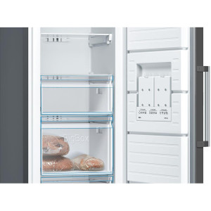 Sügavkülmik Bosch, Seeria 4, NoFrost, 242 L, kõrgus 186 cm, must, GSN36VXEP