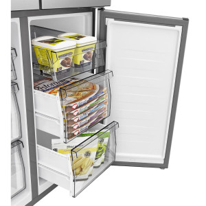 SBS-Külmik Hisense, Cross Door, No Frost, 483 L, kõrgus 179 cm, hall - RQ5P470SAIE