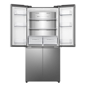 SBS-Külmik Hisense, Cross Door, No Frost, 483 L, kõrgus 179 cm, hall - RQ5P470SAIE