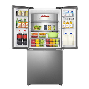 SBS-Külmik Hisense, Cross Door, No Frost, 483 L, kõrgus 179 cm, hall - RQ5P470SAIE