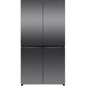 SBS-külmik Hisense, Total No Frost, 647 L, kõrgus 179 cm, must roostevaba teras - RQ5P640SSKD