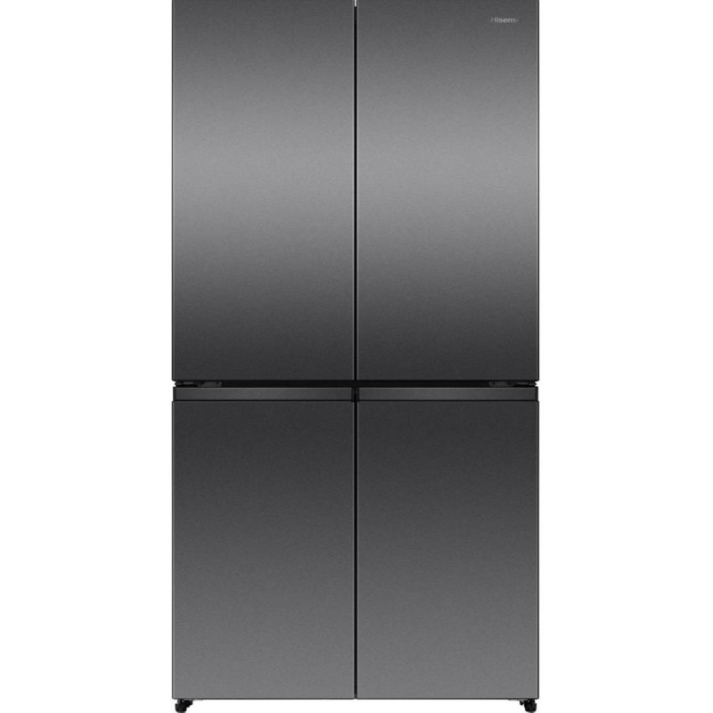 SBS-külmik Hisense, Total No Frost, 647 L, kõrgus 179 cm, must roostevaba teras - RQ5P640SSKD