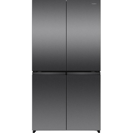 SBS-külmik Hisense, Total No Frost, 647 L, kõrgus 179 cm, must roostevaba teras - RQ5P640SSKD