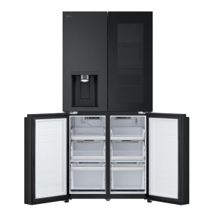 SBS-Külmk LG, NoFrost, Instaview, 508 L, kõrgus 179 cm, must - GMG861EPAE.AEPQEUR