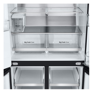 SBS-Külmk LG, NoFrost, Instaview, 508 L, kõrgus 179 cm, must - GMG861EPAE.AEPQEUR