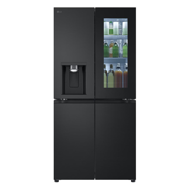 SBS-Külmk LG, NoFrost, Instaview, 508 L, kõrgus 179 cm, must - GMG861EPAE.AEPQEUR
