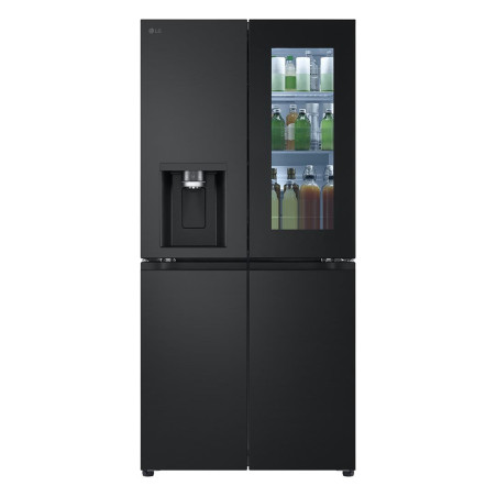 SBS-Külmk LG, NoFrost, Instaview, 508 L, kõrgus 179 cm, must - GMG861EPAE.AEPQEUR
