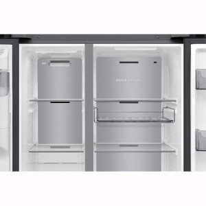 SBS-külmik Samsung Bespoke AI Home, NoFrost, 621 L, kõrgus 179 cm, must - RS90F64EEFEO