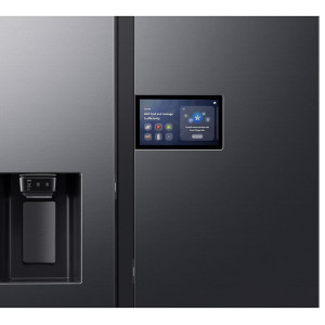 SBS-külmik Samsung Bespoke AI Home, NoFrost, 621 L, kõrgus 179 cm, must - RS90F64EEFEO
