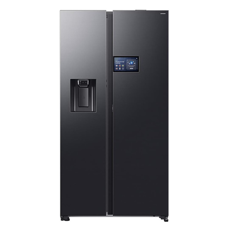SBS-külmik Samsung Bespoke AI Home, NoFrost, 621 L, kõrgus 179 cm, must - RS90F64EEFEO