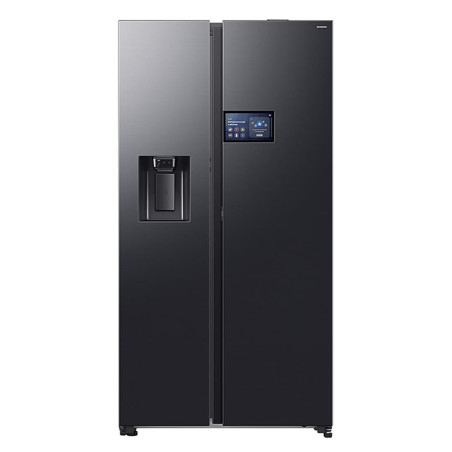 SBS-külmik Samsung Bespoke AI Home, NoFrost, 621 L, kõrgus 179 cm, must - RS90F64EEFEO