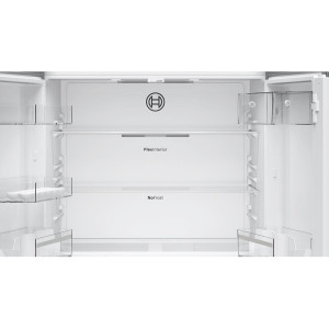 SBS-Külmik Bosch Seeria 4, No Frost, 605 L, 183 cm, roostevaba teras - KFN96VPEA