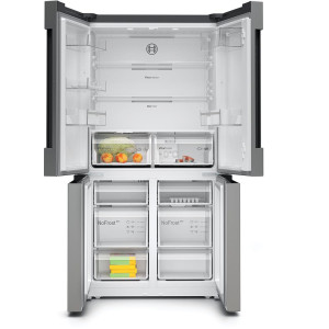 SBS-Külmik Bosch Seeria 4, No Frost, 605 L, 183 cm, roostevaba teras - KFN96VPEA