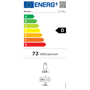 Jahekapp Bomann VS2195W, valge