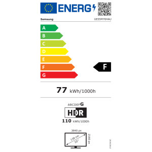Teler Samsung M70H, 55'', 4K UHD, Mini LED, must - UE55M70HAUXXH