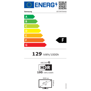 Teler Samsung M70H, 75'', 4K UHD, Mini LED, must - UE75M70HAUXXH
