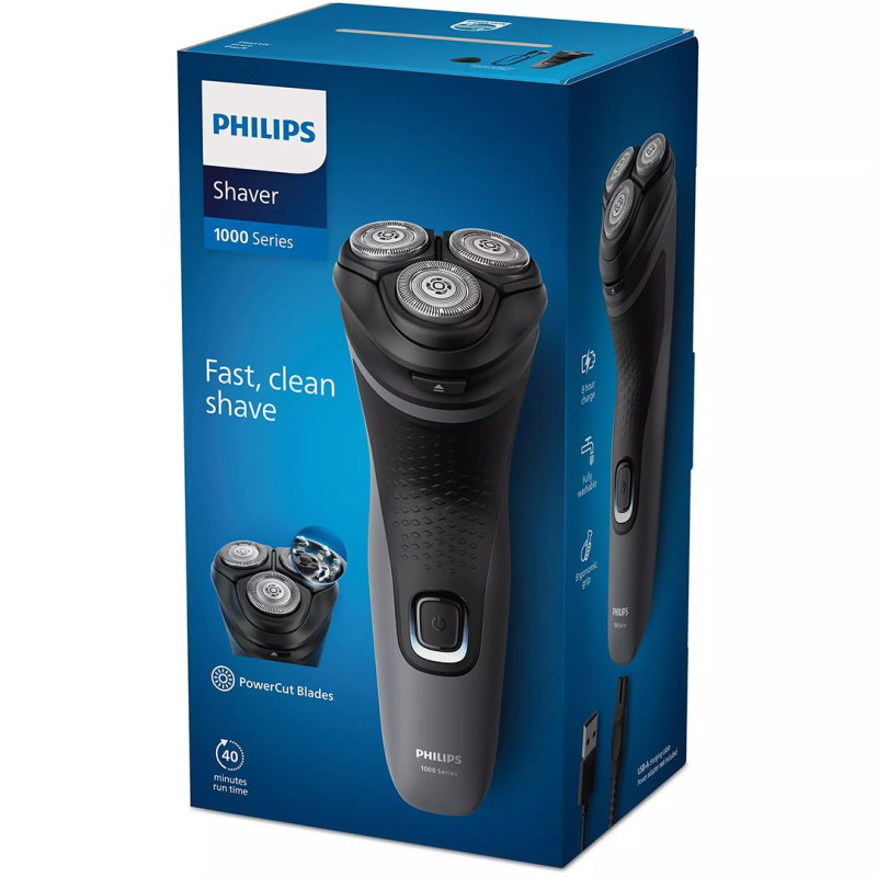 Pardel Philips Shaver 1000 Series, tumehall