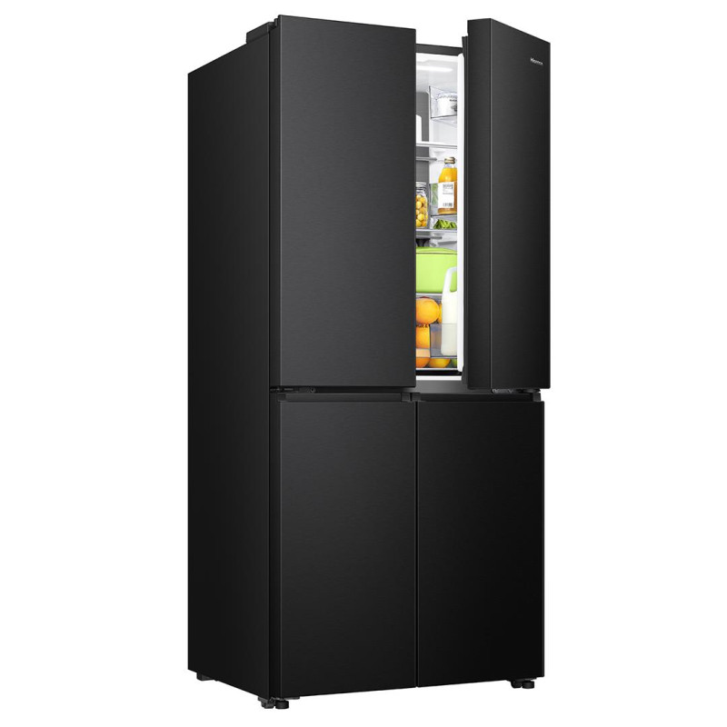 SBS-Külmik Hisense,  RQ5P470SAFE Cross Door, No Frost, 483 L, kõrgus 179 cm, must