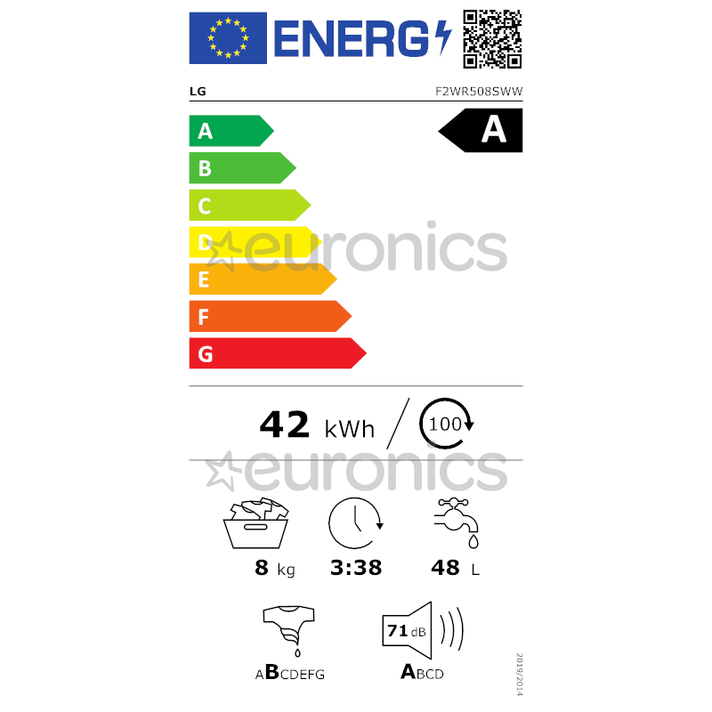Eestlaetav pesumasin LG, 8 kg, sügavus 47,5 cm, 1200 p/min